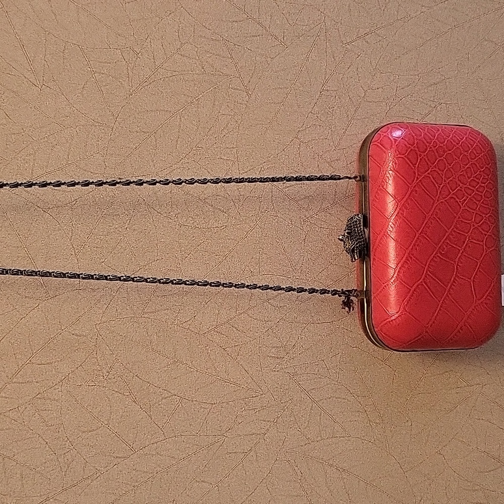Kate Landry orange leather purse